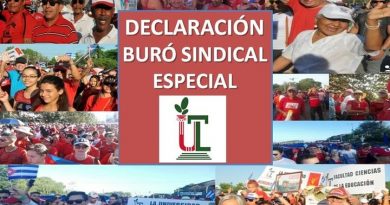 DECLARACIÓN DEL BURO SINDICAL ESPECIAL
